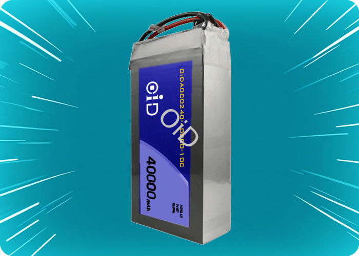 300 Cycles Drone Battery Customized 22.2V 40000 mAh Battery 60A Continuous Discharge