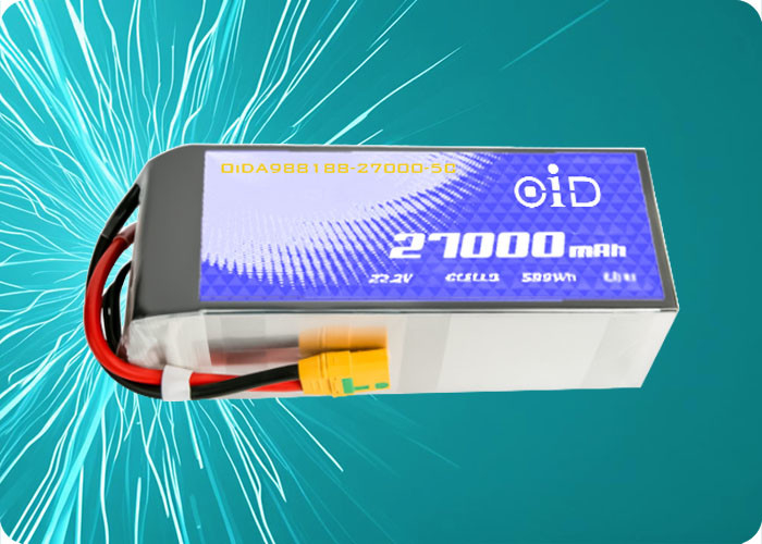 22.2V 27000mAh Drone Battery 100A Peak Discharge 200 Cycles