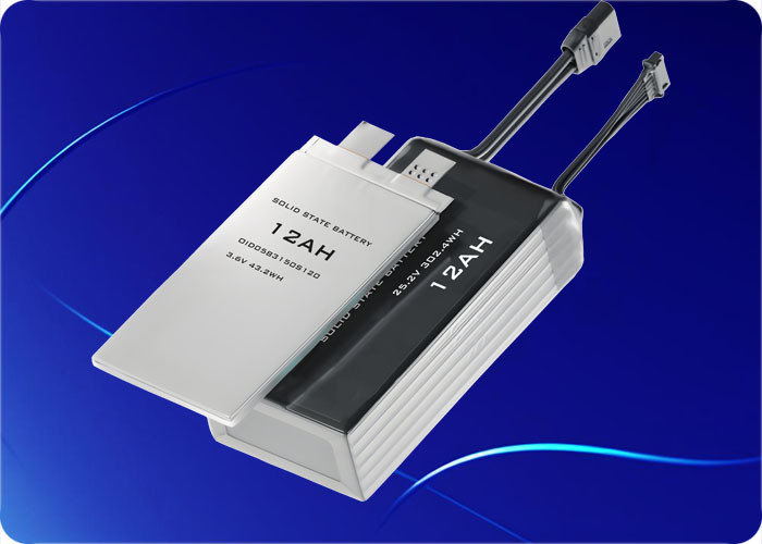 3.6V 12Ah Solid State Battery 10000 Cycles 5C Discharge
