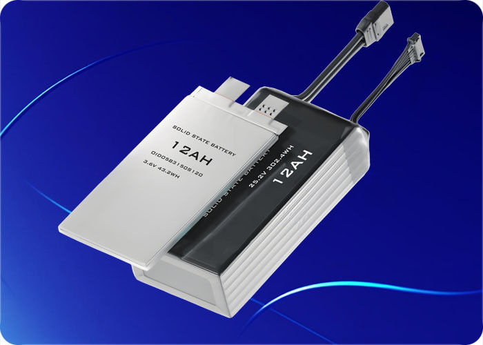 3.6V 12Ah Solid State Battery 1000 Cycles 5C Discharge