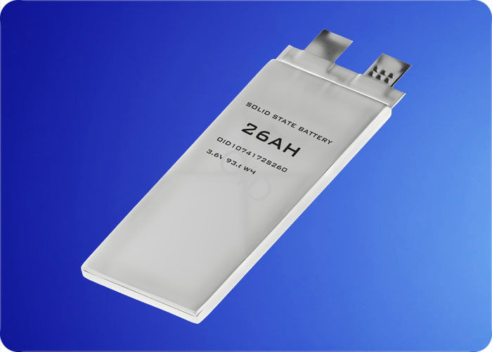 3.6V 26ah Battery 5C Discharge Pouch Cell Battery Customized 10000 Cycles