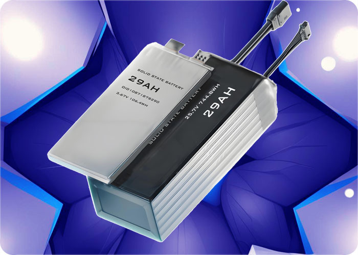 29Ah Solid State Battery 3.67V 10000 Cycles 3C Discharge