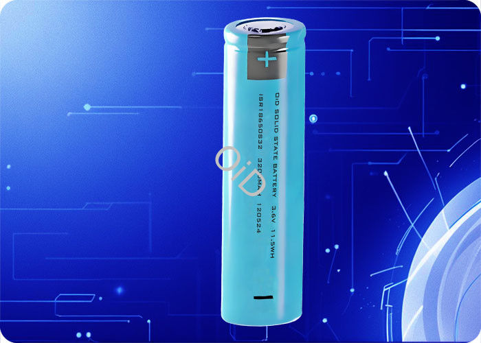 3.6V 3.2Ah Solid State Battery 10000 Cycles Cylindrical Cell Battery 5C Discharge