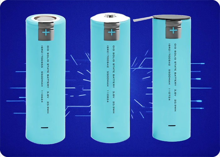 21700 Solid State Battery 3.8V 5.5Ah 1000 Cycles 3C Discharge