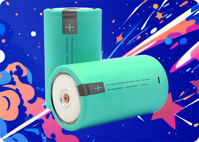 3.6V 26.5Ah Solid State Battery 46800 Cell 10000 Cycles