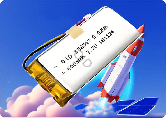 OiD532347N630 3.7V 630mAh 1C Discharge 500 Cycles Li-ion Battery