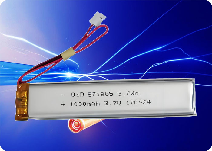 3.7V 1060mAh Lithium Ion Battery 300 Cycles 1C Discharge