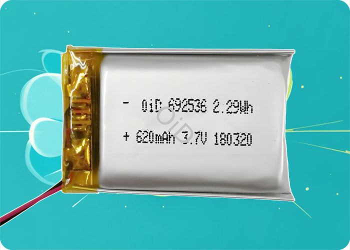 630mAh 3.7 Volt Lithium Ion Battery 300 Cycles Compact Battery