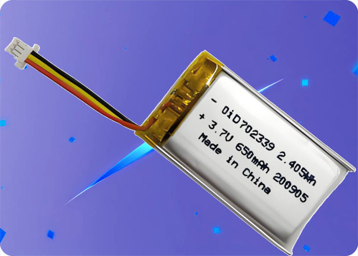 3.7V 650mAh Li-ion Battery for Robots - 300 Cycles 1C Discharge