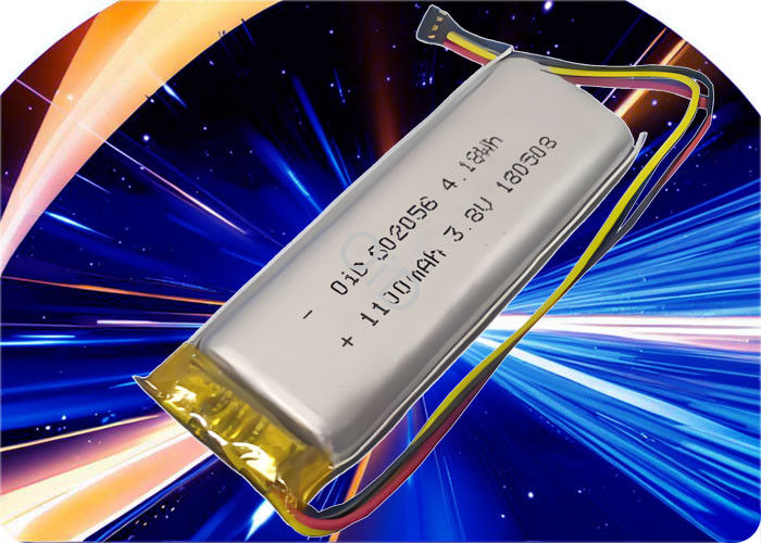 1150mAh 3.8V Lithium Ion Battery 500 Cycles Pet Battery 2C Discharge