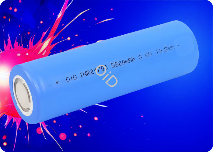 NMC 21700 Battery 5500mAh 3.6 V Li Ion Battery 11A Discharge 500 Cycles