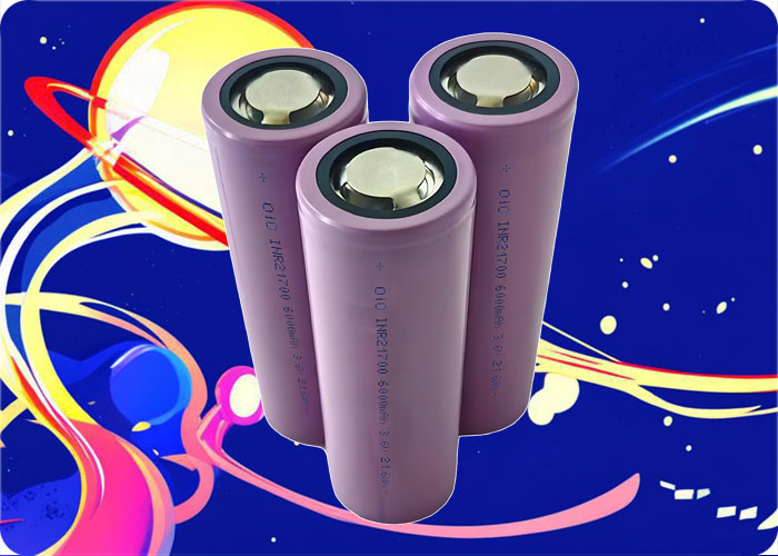 21700 3.6V 6000mAh Li-Ion Battery 60A Discharge 500 Cycles