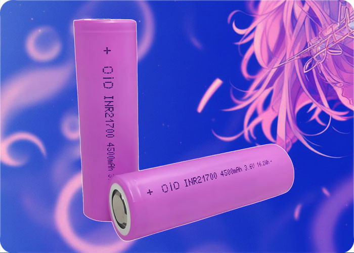 21700 Lithium Ion Battery 4500mAh 3.6V NCM Rechargeable 3C Discharge