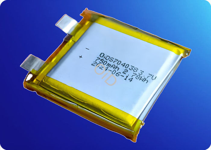 Compact 3.7 V 750mah Rechargeable Battery Explosion Proof LiMn2O4 Battery 0.5C Discharge Current
