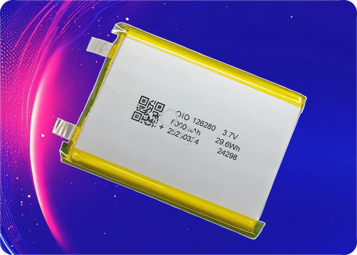 Customized Semi Solid State Battery 3.7V 8000mAh Battery 1C Discharge Current 600 Cycles