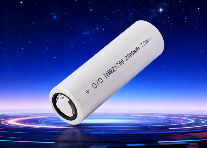 21700 Lithium-Ion Battery with 2000mAh Capacity 3.6V Nominal Voltage and 1.0A Standard Charge for High-End Digital Devices