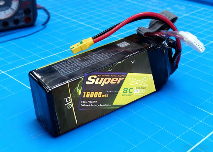 OID687187-16A 22.2V 16000mAh Drone Battery 3C Full Capacity 8C Peak Low Impedance Long Life LiPo Pack
