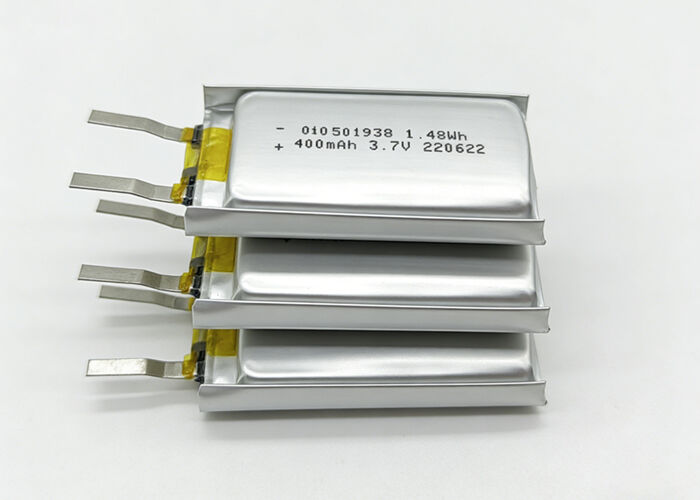 OID501938 3.7V 400mAh High Energy Density Li-Ion Battery with 500+ Cycles for Medical Devices
