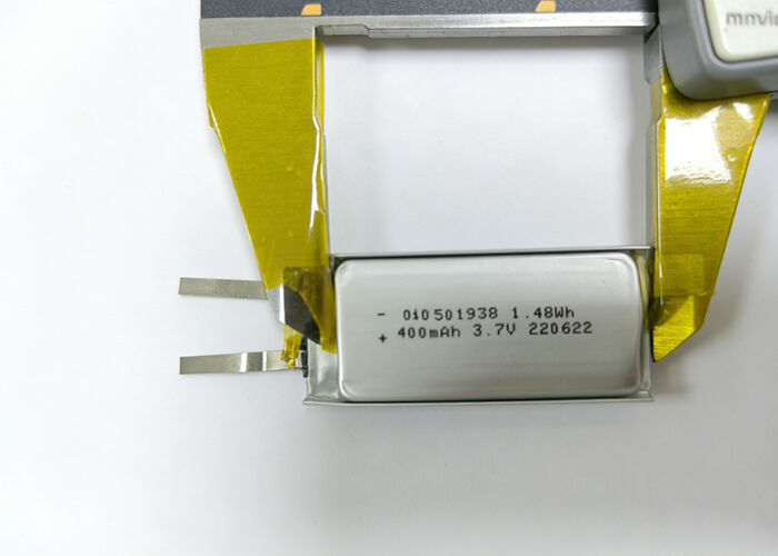 OID501938 3.7V 400mAh High Energy Density Li-Ion Battery with 500+ Cycles for Medical Devices