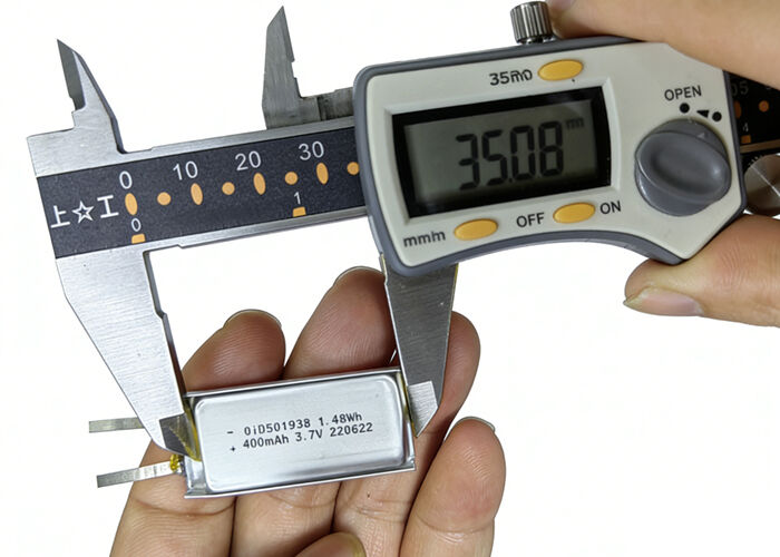 OID501938 3.7V 400mAh High Energy Density Li-Ion Battery with 500+ Cycles for Medical Devices