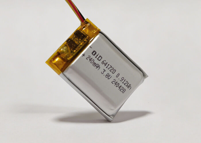 OID641723HV 3.8V 260mAh Lithium Polymer Battery with 500+ Cycles and Extreme Cold Performance for Electronic Pipettes