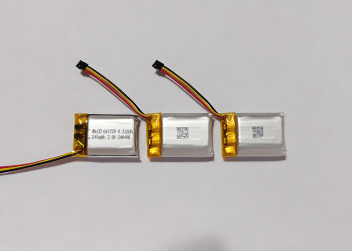 OID641723HV 3.8V 260mAh Lithium Polymer Battery with 500+ Cycles and Extreme Cold Performance for Electronic Pipettes