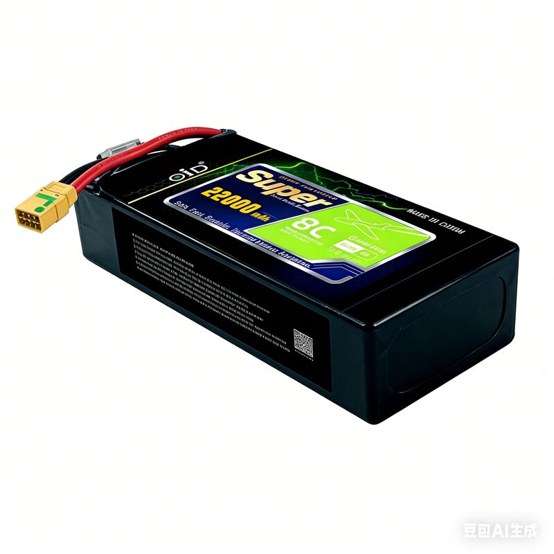 22000mAh 22.2V High Discharge Rate Li-Po Drone Battery for UAVs with Low Internal Resistance